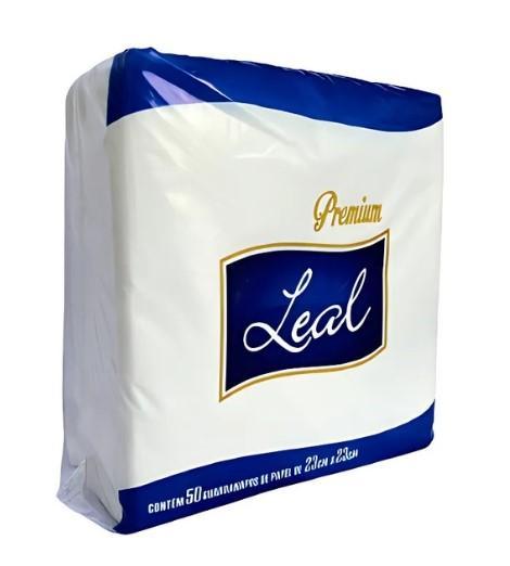 Guardanapo Branco Luxo 23x23 Folha Dupla Pct C/50un (50x50), LEAL