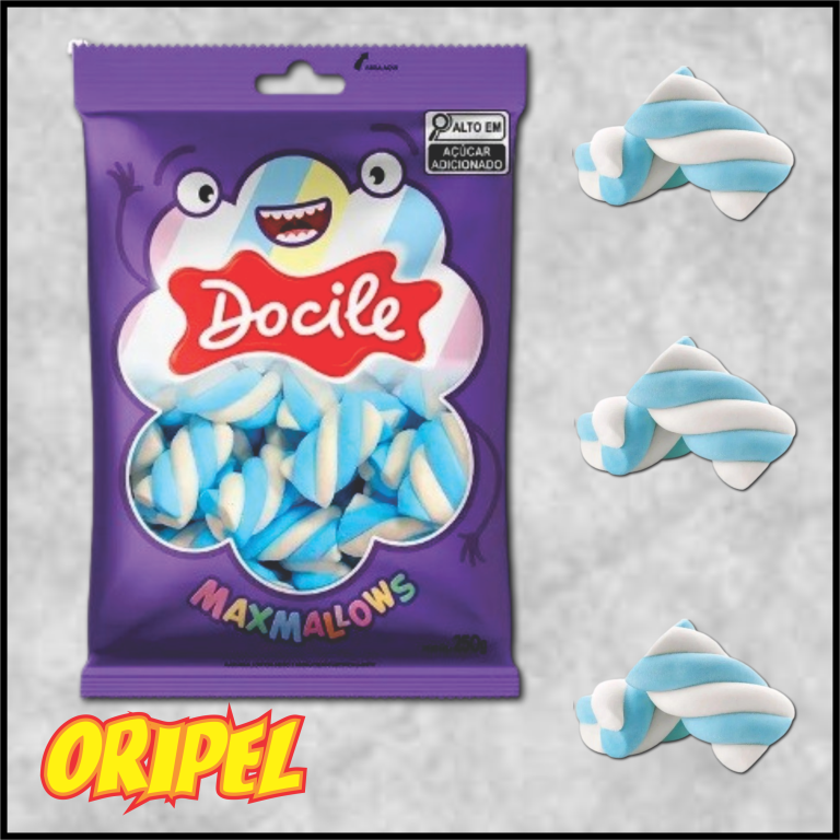 MARSHMALLOWS TWIST AZUL/BRANCO DOCILE 220G