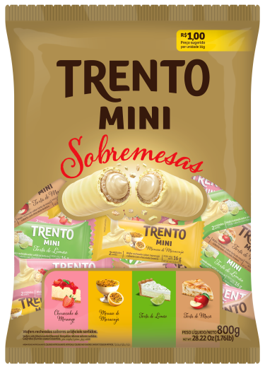 TRENTO WAFER MINI SOBREMESAS 50X16G PECCIN