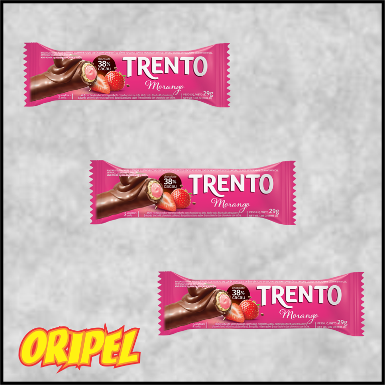 TRENTO WAFER MORANGO PECCIN 16X29G