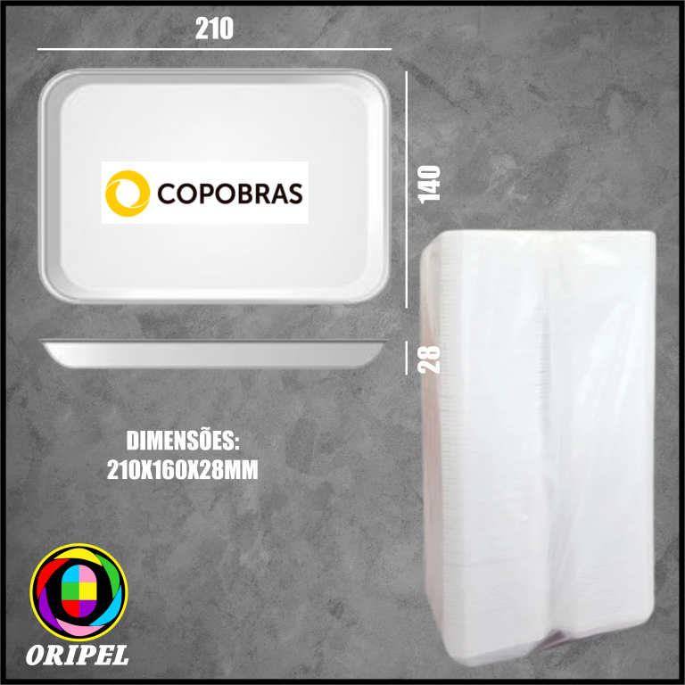 BANDEJA B2 FUNDA EPS BRANCA DIVERSOS 100 UN