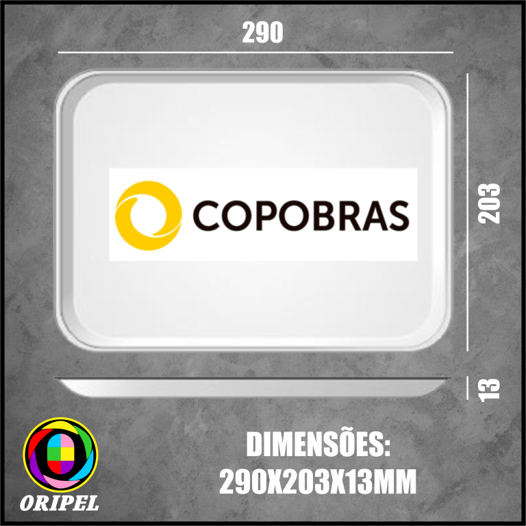 BANDEJA B5 RASA EPS BRANCA COPOBRAS 020 UN