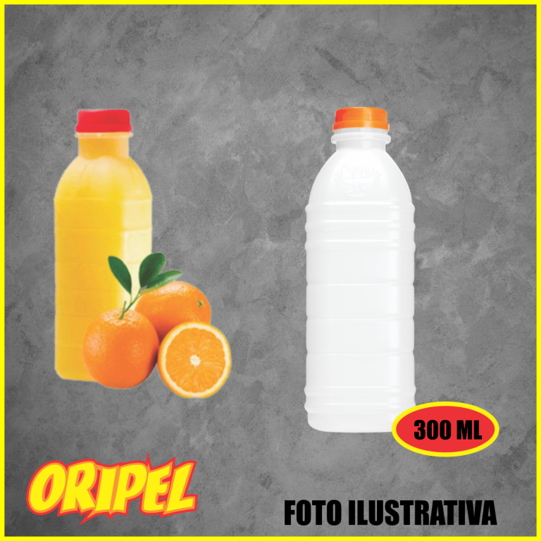 GARRAFA PLASTICA SUCO 0300ML 20 UN