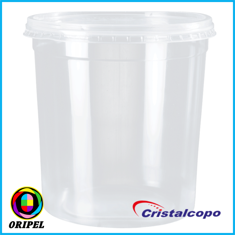 KIT POTE RED.C/TAMPA 1500ML CRISTALCOPOS 25UN