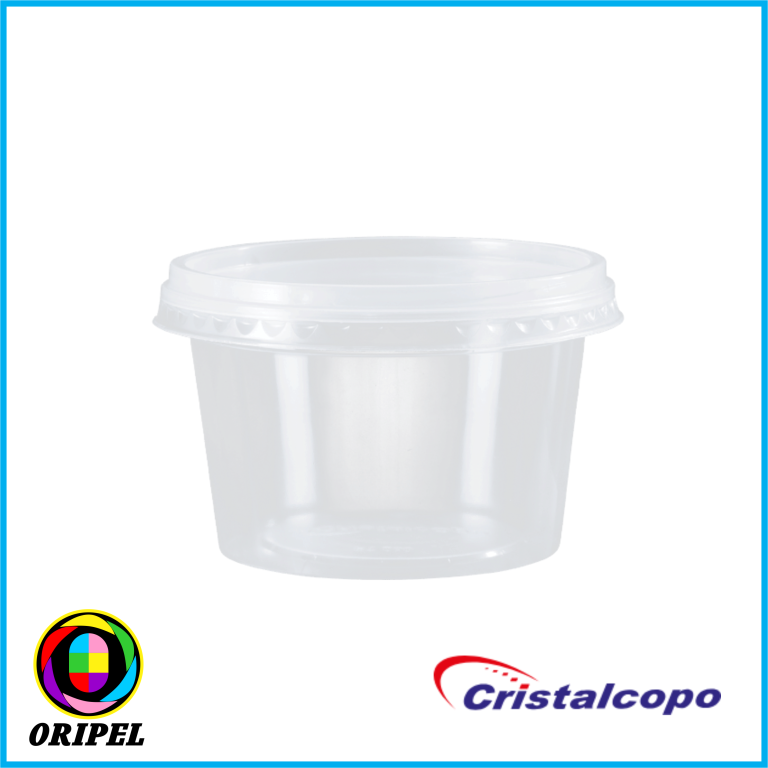 KIT POTE RED.C/TAMPA 0250ML CRISTALCOPOS 25UN
