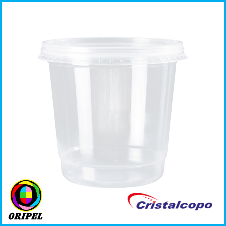 KIT POTE RED.C/TAMPA 0750ML CRISTALCOPOS 25UN