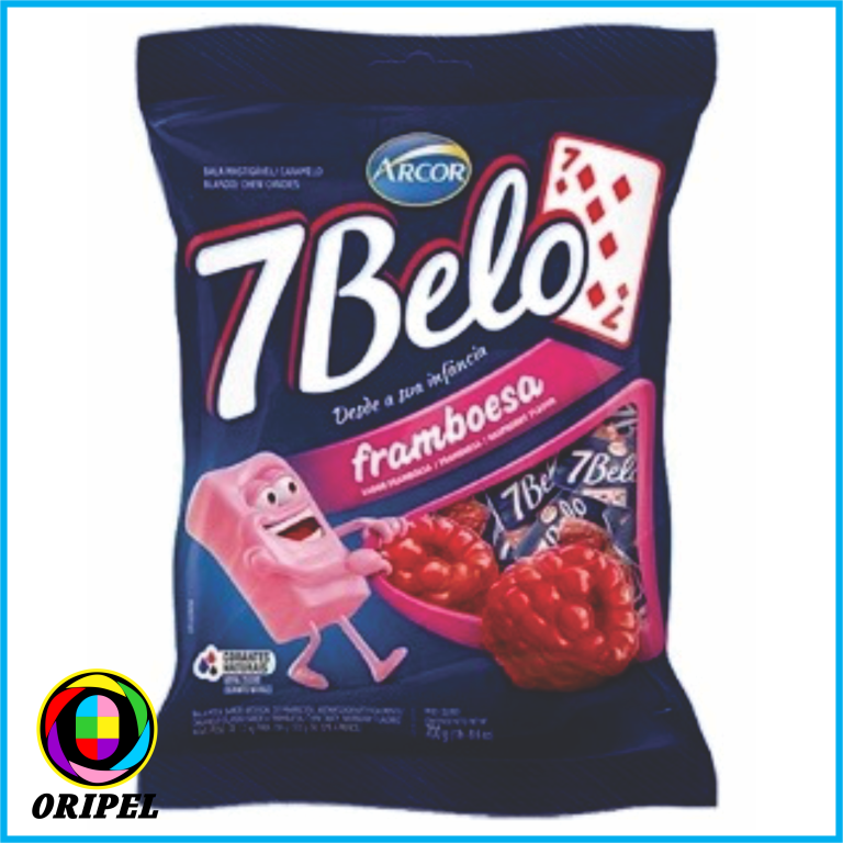 BALA MASTIGAVEL FRAMBOESA 7 BELO ARCOR 500G