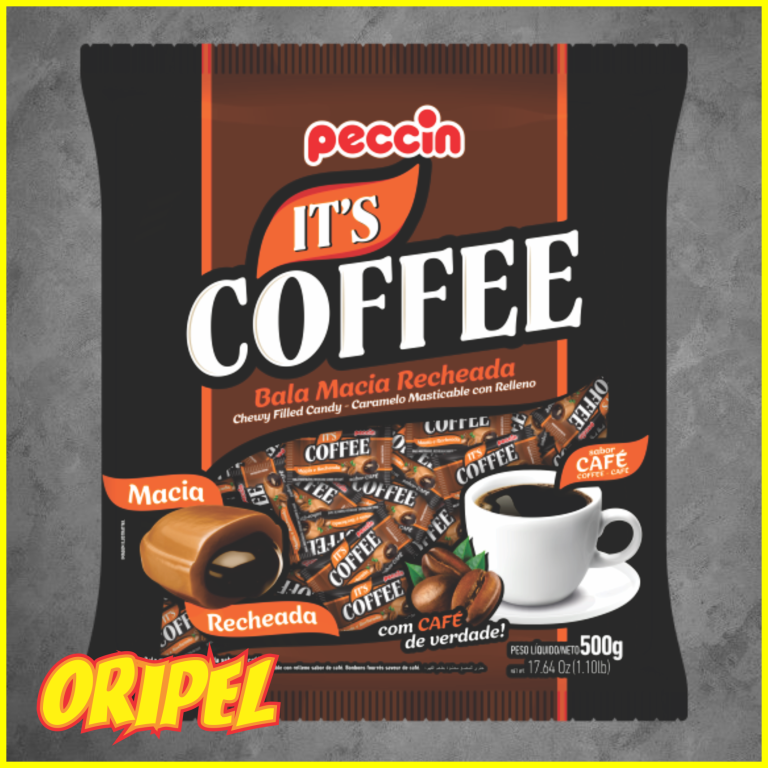 BALA RECHEADA CAFE ITS COFFEE PECCIN 125UN/500G