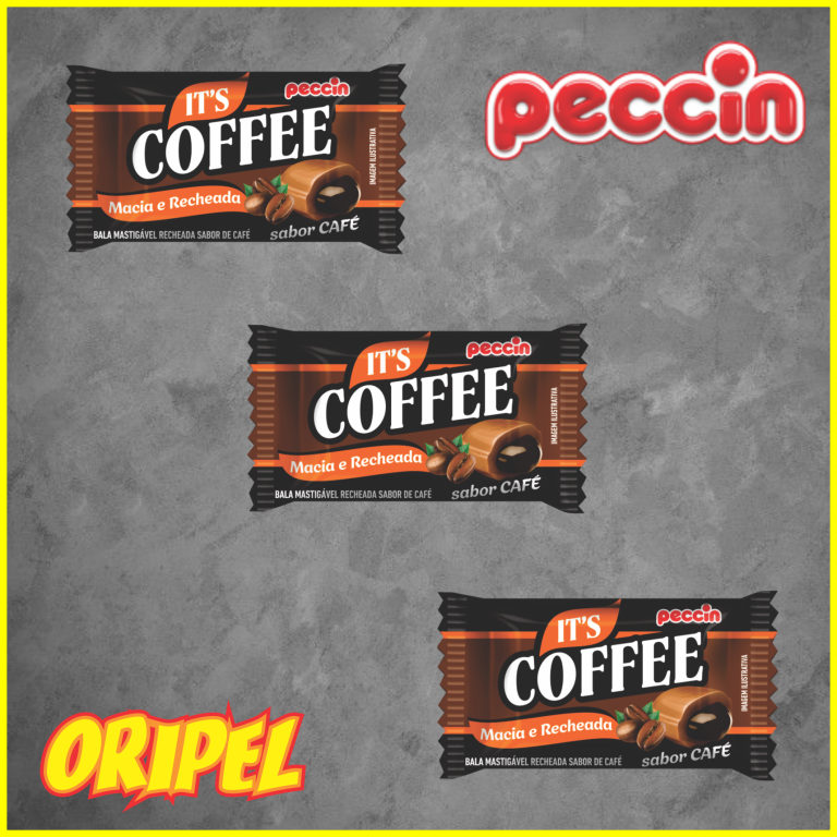 BALA RECHEADA CAFE ITS COFFEE PECCIN 125UN/500G