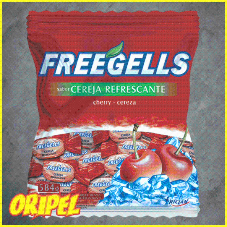 BALA REFRESCANTE CEREJA FREEGELLS ±115UN/475G