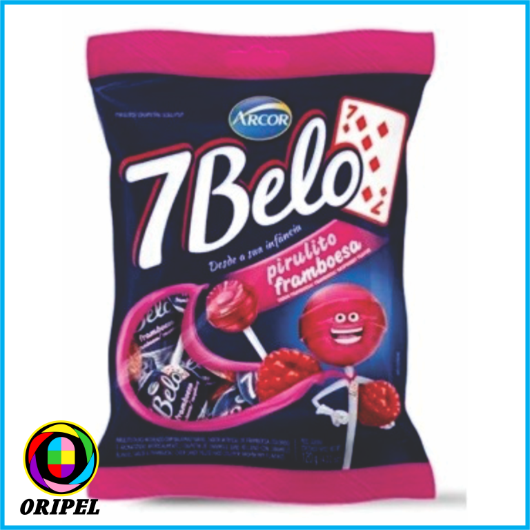 PIRULITO 7 BELO FRAMBOESA ARCOR 500G