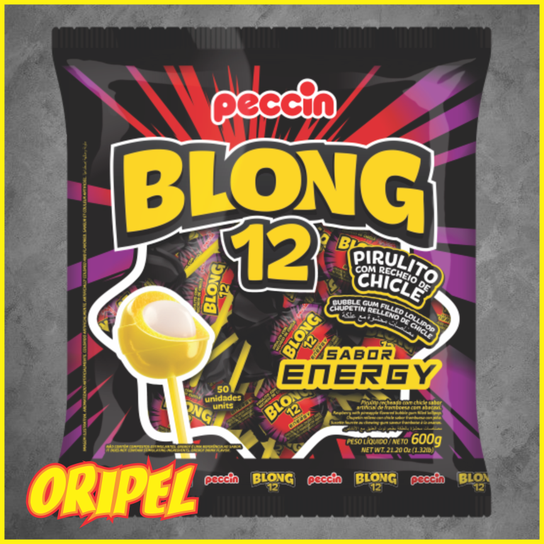 PIRULITO BLONG 12 ENERGY PECCIN ±50 UN / 600 G