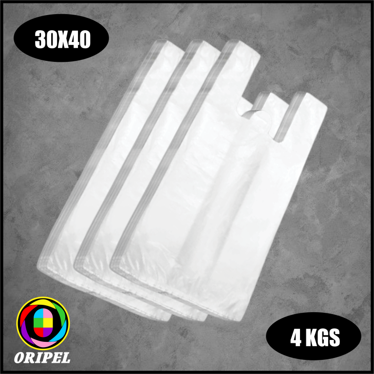 SACOLA BRANCA 30X40 REF.RECICLADA 4 KGS