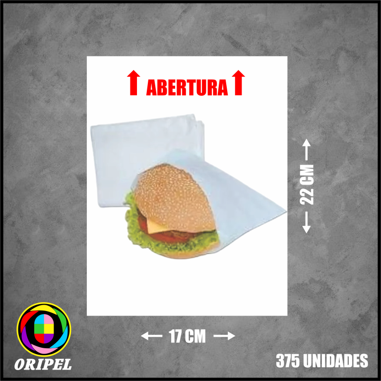 SACO HOT DOG LEITOSO 17X22 MEGA PLAS 375UN/1KG