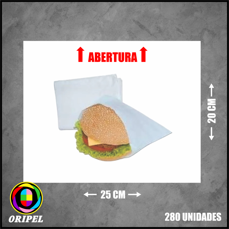 SACO LANCHE LEITOSO 25X20 MEGAPLAS 280UN/1KG