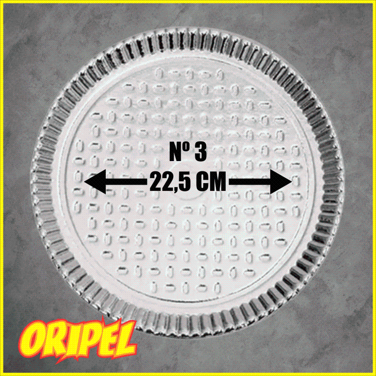 PRATO LAMINADO 03/22,5CM PRATA REDONDO