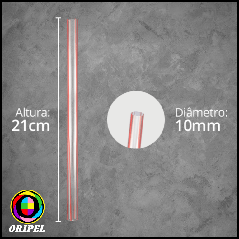 CANUDO SUP.SHAKE PL VM/10MMX21CM STRAWPLAST 100 UN