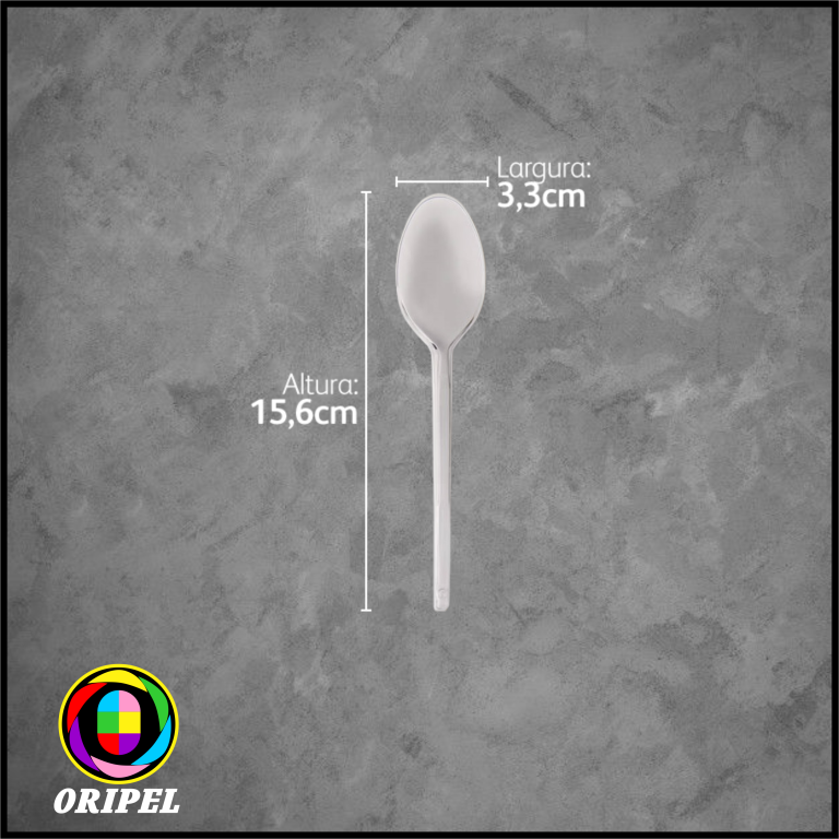 COLHER REFEIÇÃO CRISTAL STRAWPLAST 50 UN