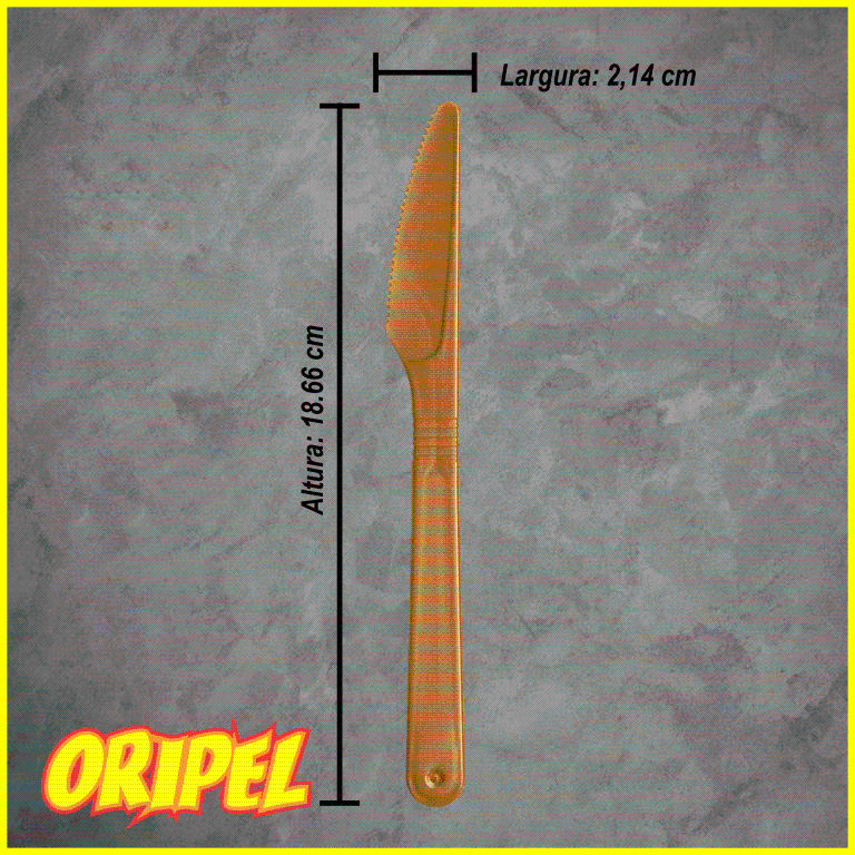 FACA FORTE/DOURADA STRAWPLAST 50 UN
