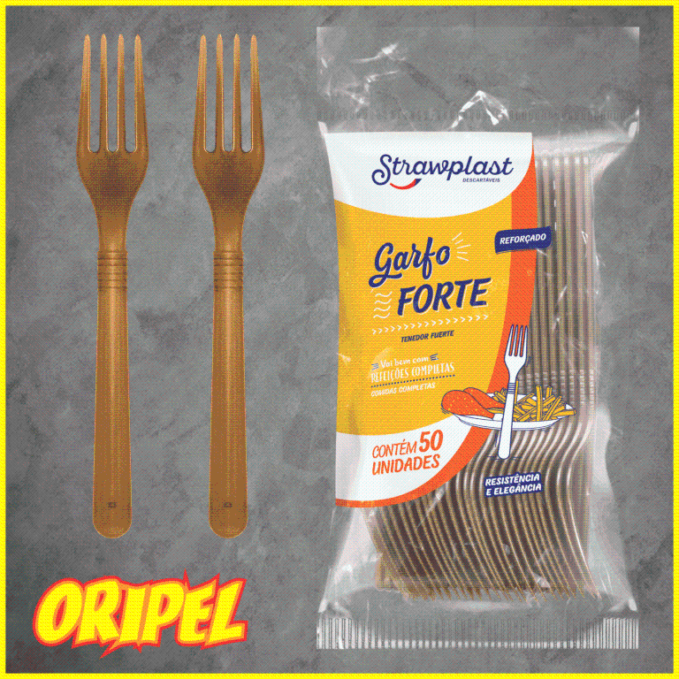GARFO FORTE/DOURADO STRAWPLAST 50 UN
