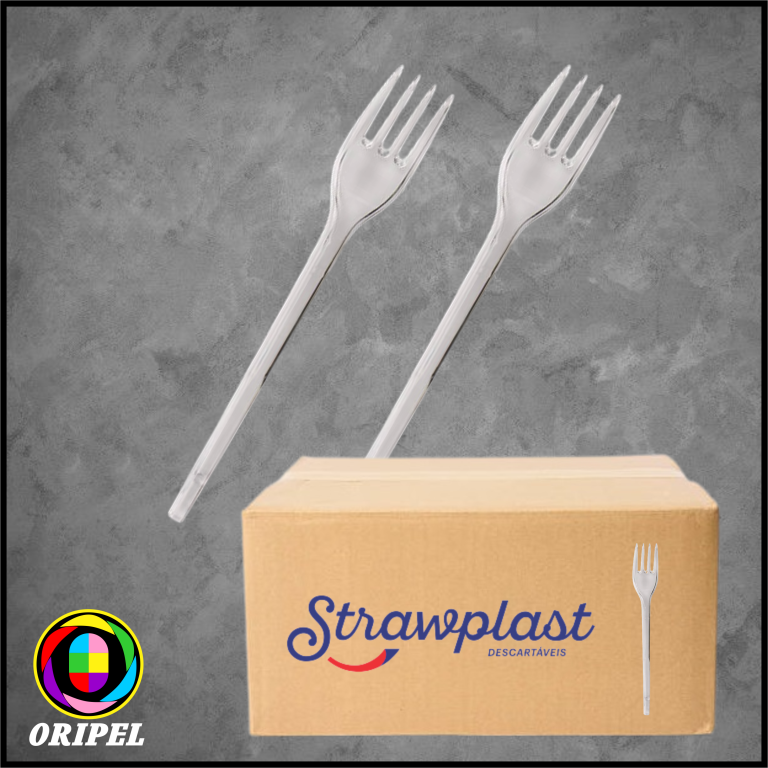 GARFO REFEIÇÃO CRISTAL/STRAWPLAST 20X50UN