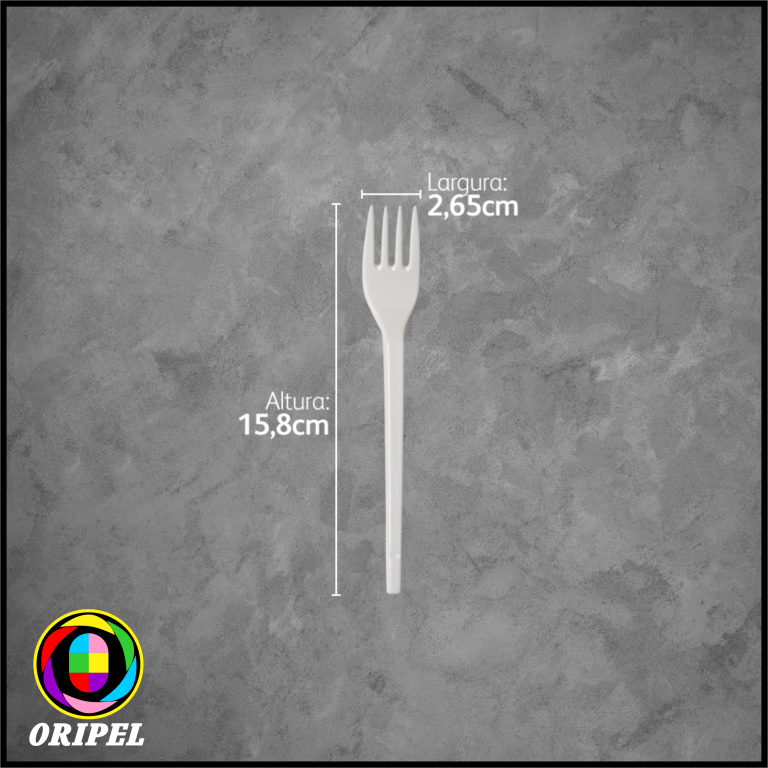 GARFO REFEIÇÃO/CRISTAL STRAWPLAST 50 UN
