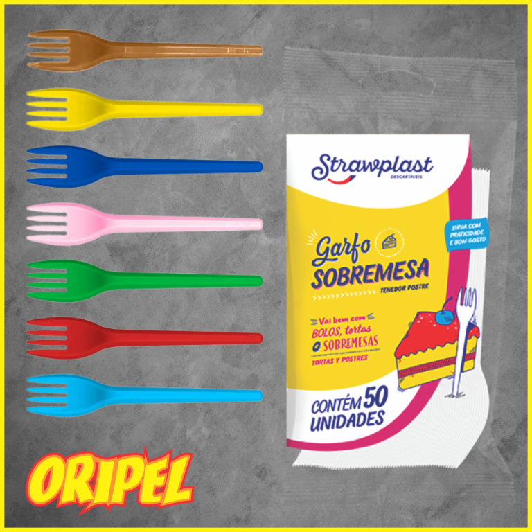 GARFO SOBREMESA/MISTO STRAWPLAST 50 UN