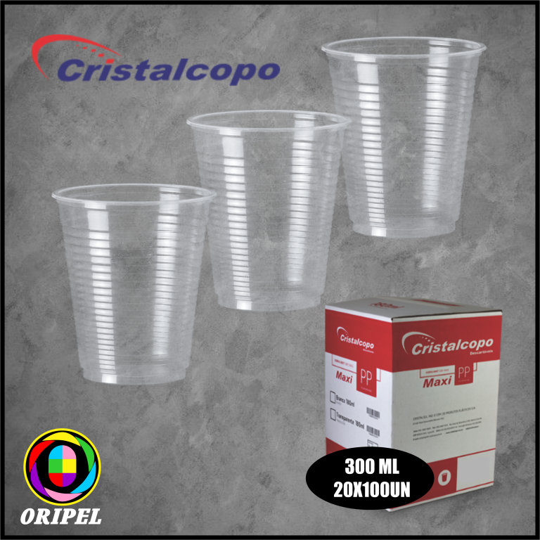COPO PP 300ML CRISTAL/CRISTALCOPO 2000 UN