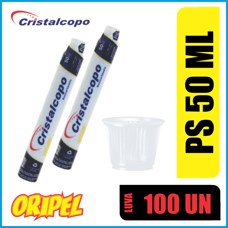 COPO PS TRANSLUCIDO/050ML CRISTALCOPO 100 UN