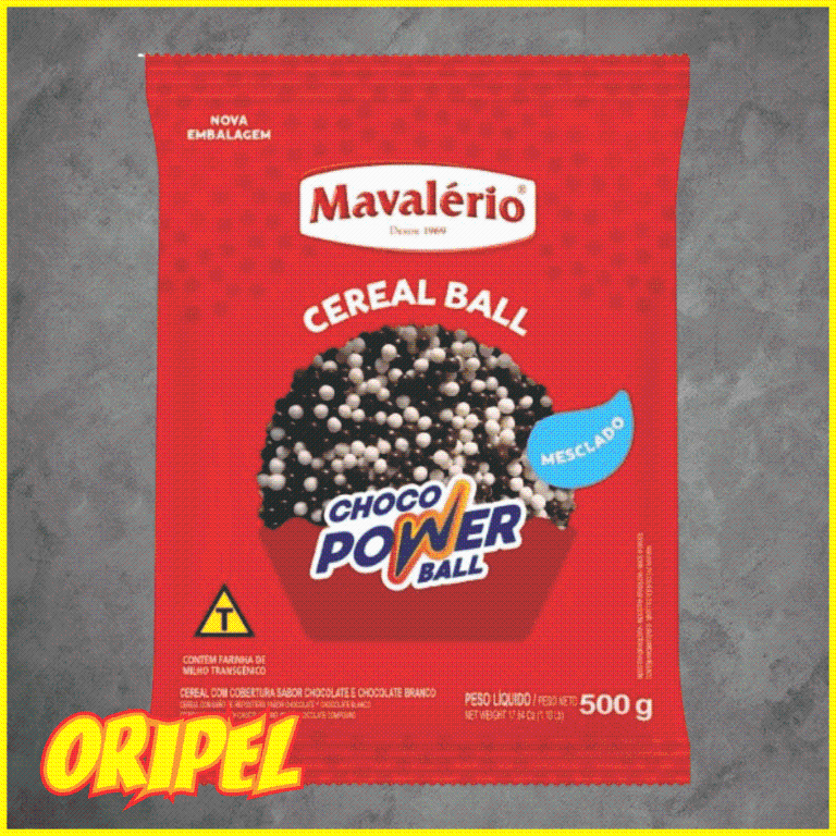 CHOCOPOWERBALL MINI CHOCOLATE/CH BRANCO MAVALERIO 500G