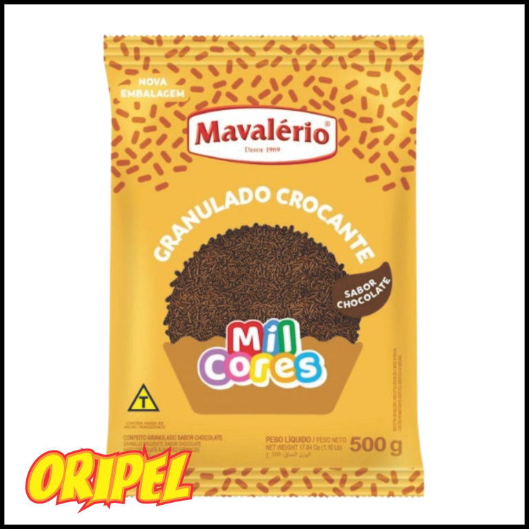 GRANULADO CHOCOLATE CROCANTE MIL CORES MAVALERIO 500G