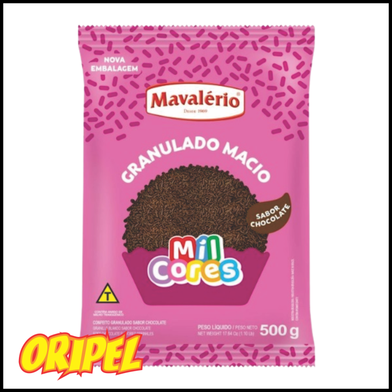 GRANULADO MACIO CHOCOLATE MIL CORES MAVALERIO 500G