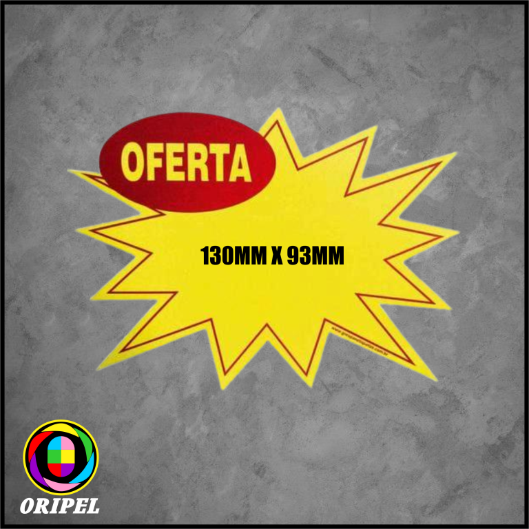 CARTAZ MARC.SPLASH OFERTA I/130X93MM GRESPAN 10 UN