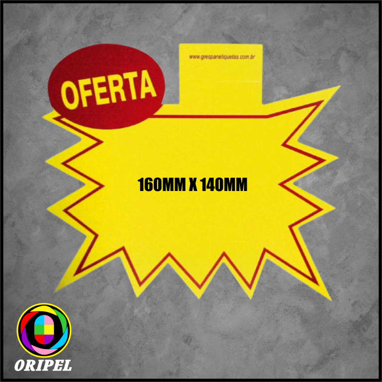 CARTAZ MARC.SPLASH OFERTA II/160X140MM GRESPAN 10 UN