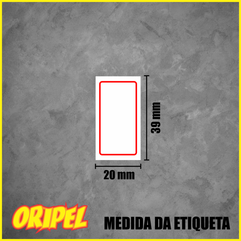 ETIQUETA TARJADA/06 39X20MM/FITACREL 500 UN