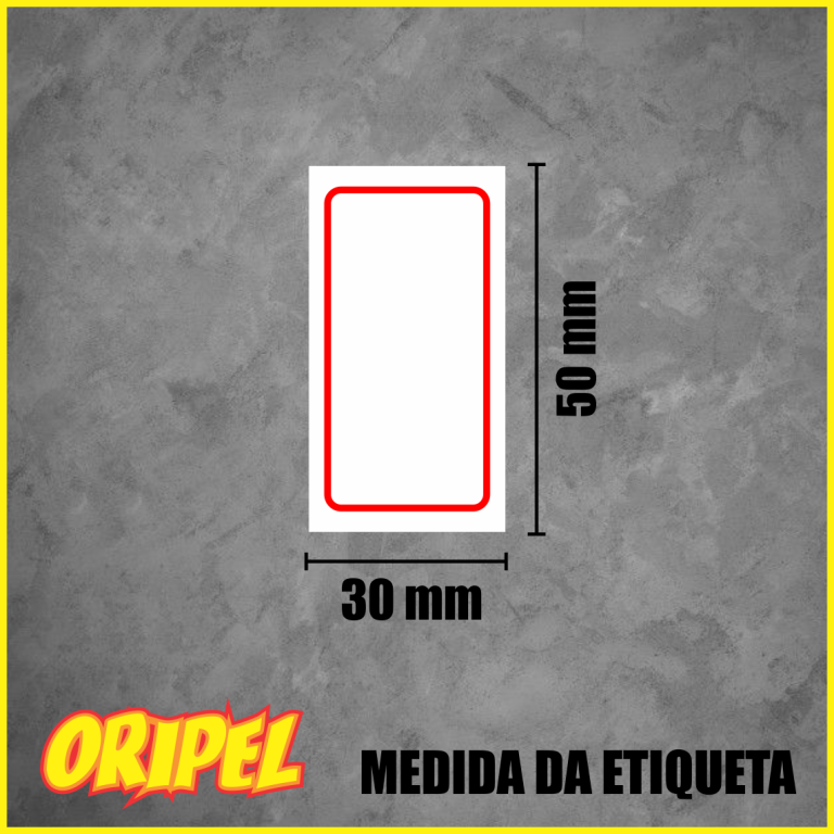 ETIQUETA TARJADA/07 50X30MM/FITACREL 330 UN