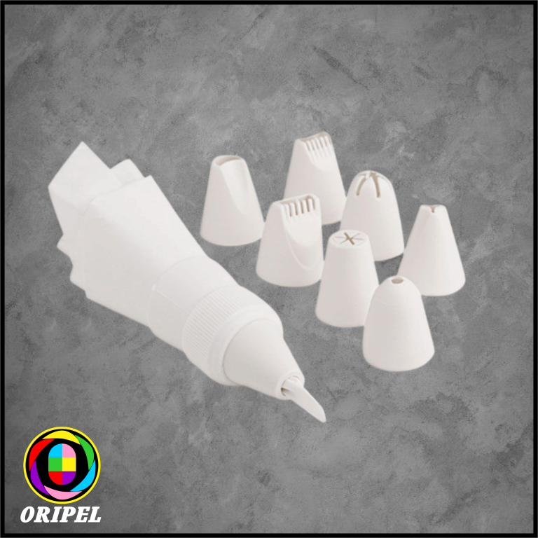 BICO PLASTICO CONFEITEIRO DOCE FESTA 7 PÇS
