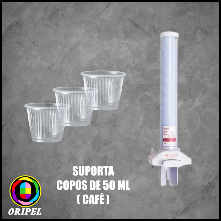 SUPORTE COPO CAFÉ PLÁSTICO P/PAREDE POUPA COPO EXACTA