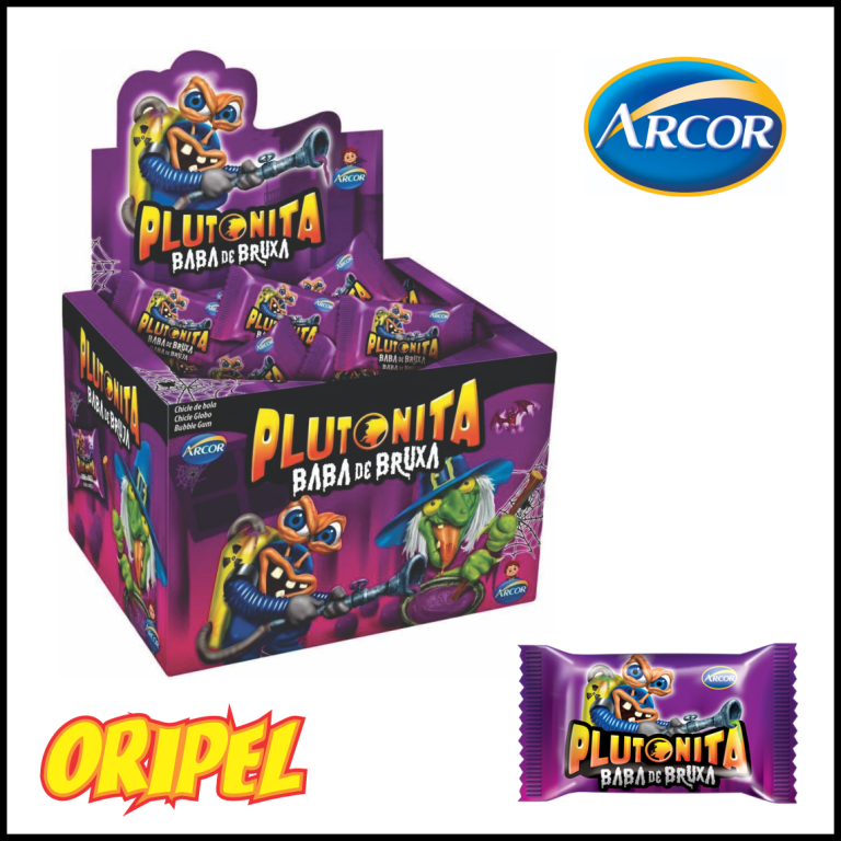 CHICLE PLUTONITA BABA DE BRUXA ARCOR 40UN/180G