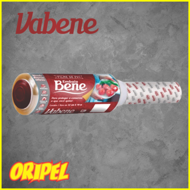 FILME PVC EMBALA BENE 12CMX70M VABENE