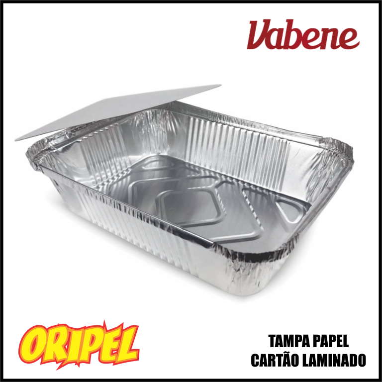ASSADEIRA ALUMINIO RETANGULAR 0750ML VABENE 12 UN