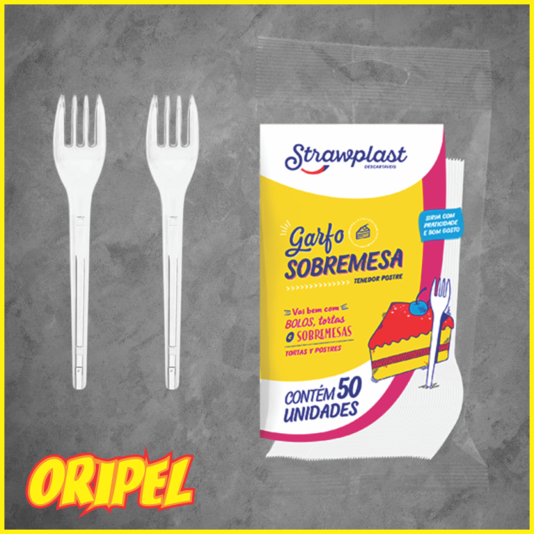 GARFO SOBREMESA/CRISTAL STRAWPLAST 50 UN