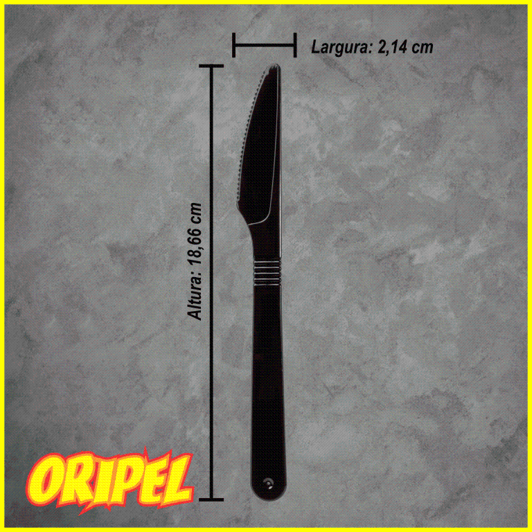 FACA FORTE/PRETA STRAWPLAST 50 UN