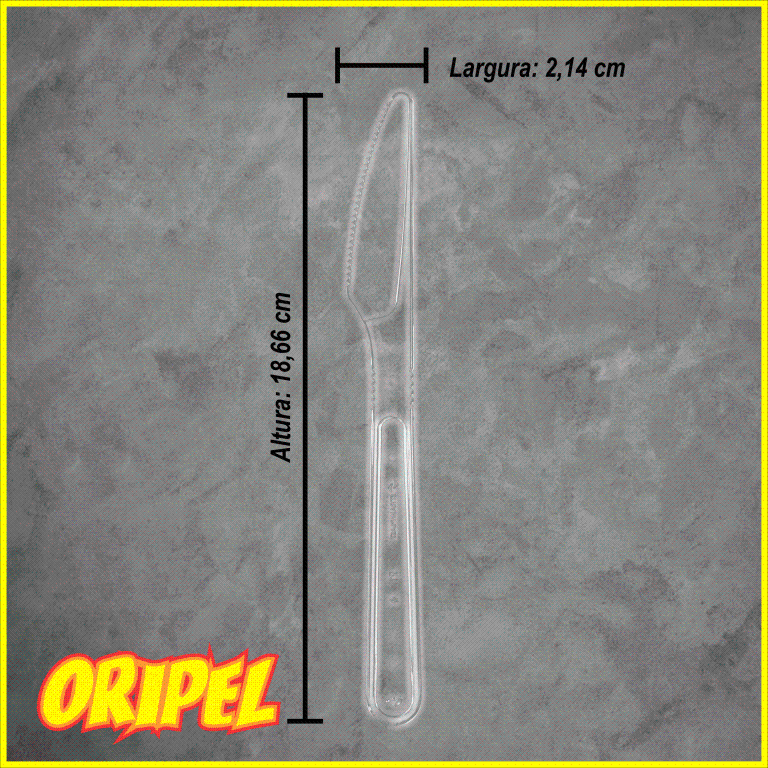 FACA FORTE/CRISTAL STRAWPLAST 50 UN