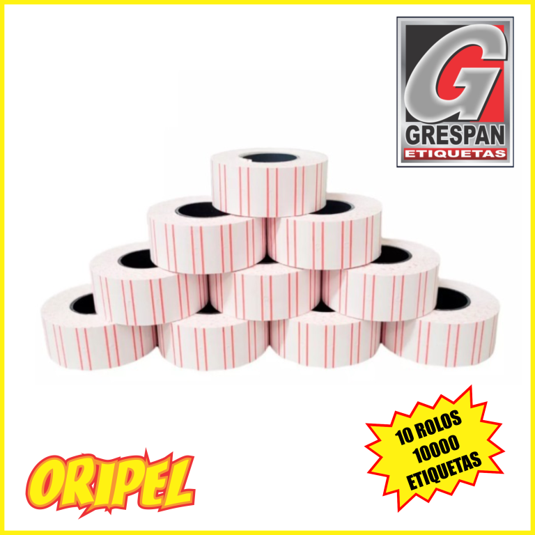 ETIQUETA P/ETIQUETADORA MX5500 GRESPAN 10X1000 UN