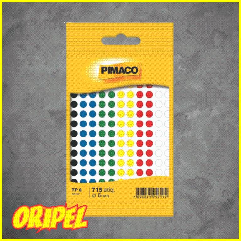 ETIQUETA ADESIVA CODIFICAÇÃO TP6/COLOR PIMACO 715 UN