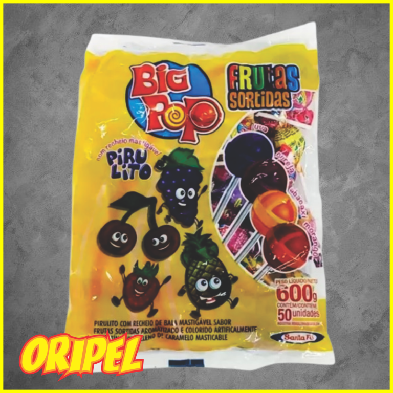 PIRULITO BIG POP SORTIDOS SANTA FE 50UN/500G