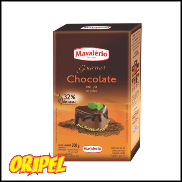CHOCOLATE EM PÓ 32% CACAU MAVALERIO 200G