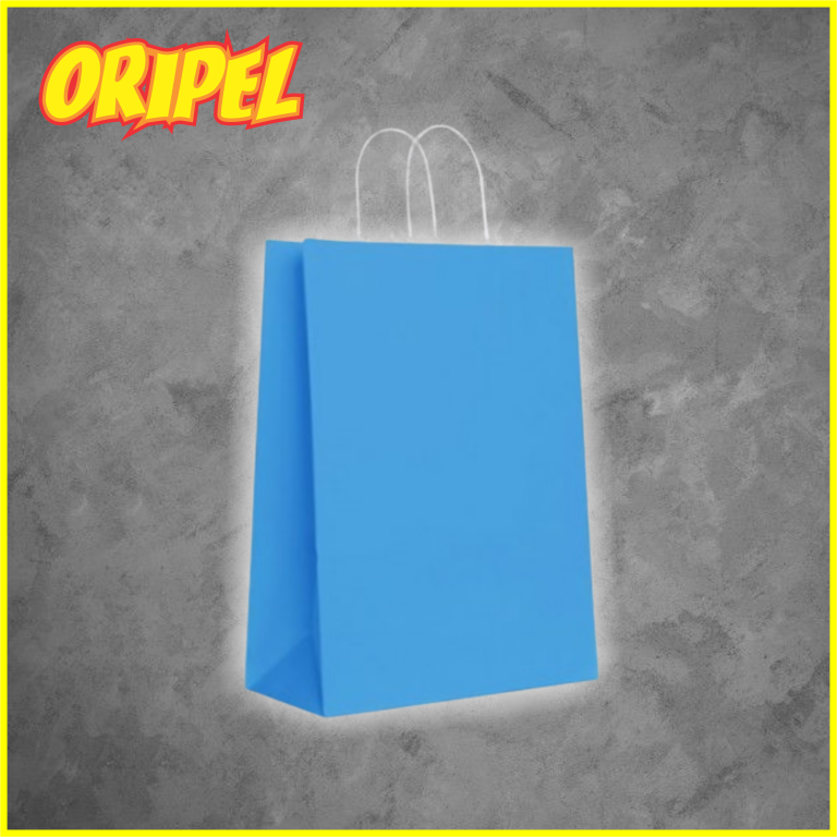 SACOLA ALÇA TORCIDA/AZUL S01-18X25X9,5CM SACKPEL 10 UN