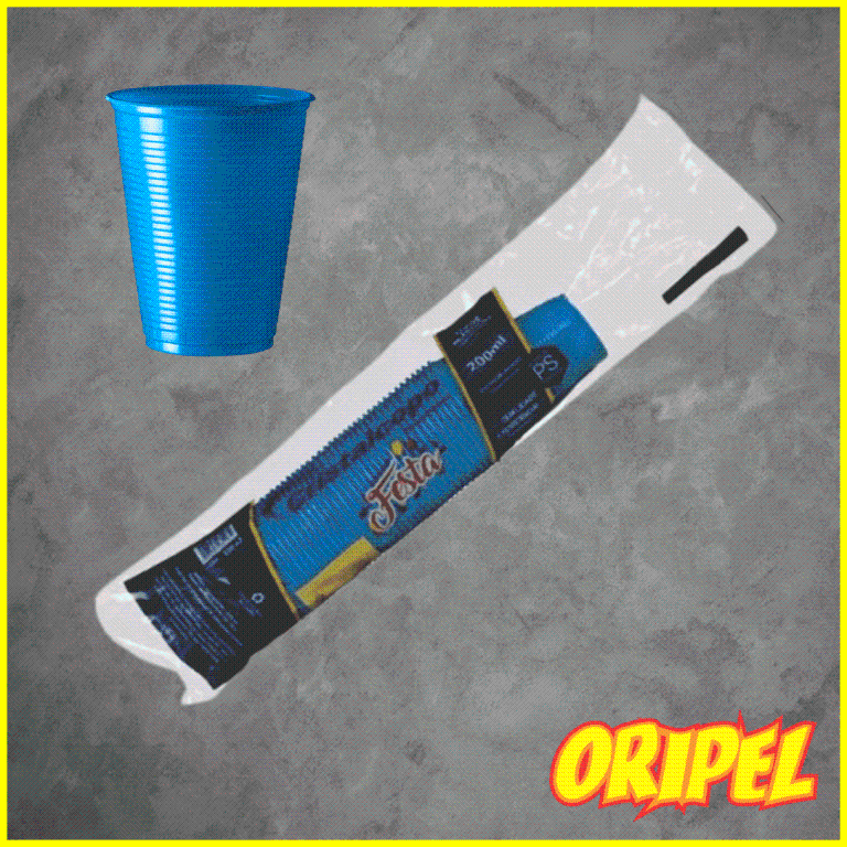 COPO PS AZUL/200ML CRISTALCOPO 50 UN